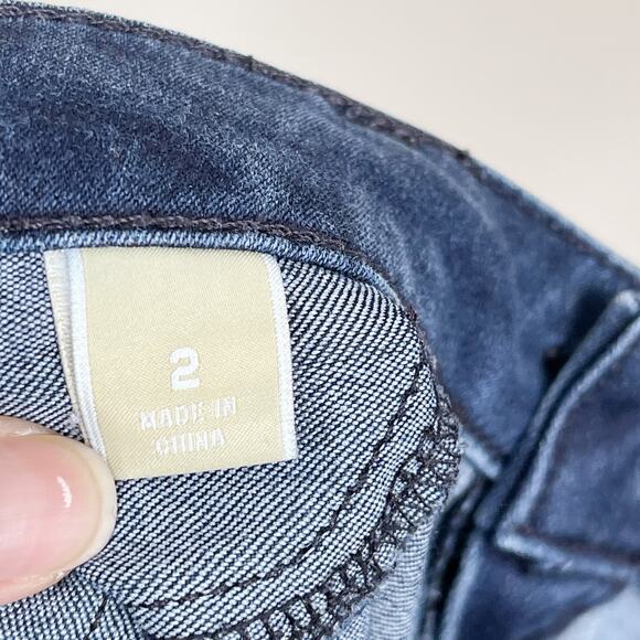 Michael Kors Cotton Stretch Skinny Jeans Womens Size 2 Blue Factory Fading - Picture 9 of 11